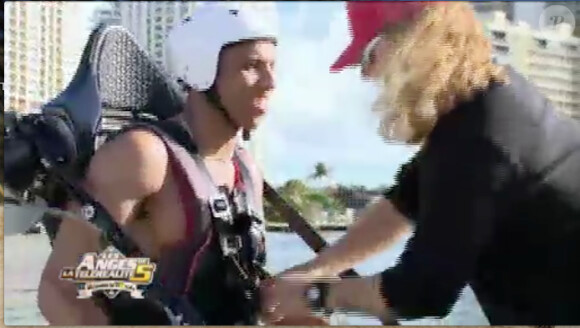 Séance de zaino jet dans les Anges de la télé-réalité 5, jeudi 7 mars 2013 sur NRJ12