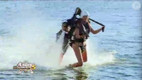 Séance de zaino jet dans les Anges de la télé-réalité 5, jeudi 7 mars 2013 sur NRJ12