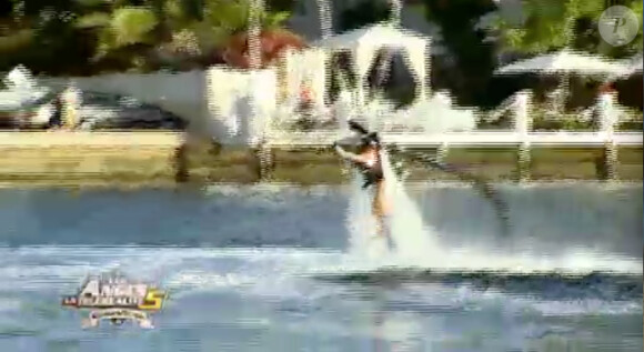 Séance de zaino jet dans les Anges de la télé-réalité 5, jeudi 7 mars 2013 sur NRJ12