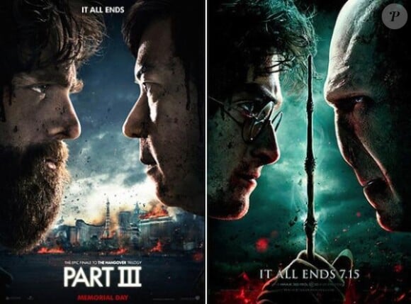 L'affiche de Very Bad Trip 3 qui parodie celle du dernier épisode de Harry Potter (photomontage)