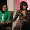 Michelle Obama et Fartuun Adan qui vien de recevoir un prix Femme de courage à Washington le 8 mars 2013.
