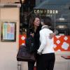 Carole Middleton et sa fille Pippa Middleton ont fait une pause gourmande au restaurant Comptoir Libanais. A Londres, le 5 mars 2013.