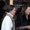 Carole Middleton et sa fille Pippa Middleton ont fait une pause gourmande au restaurant Comptoir Libanais. A Londres, le 5 mars 2013.