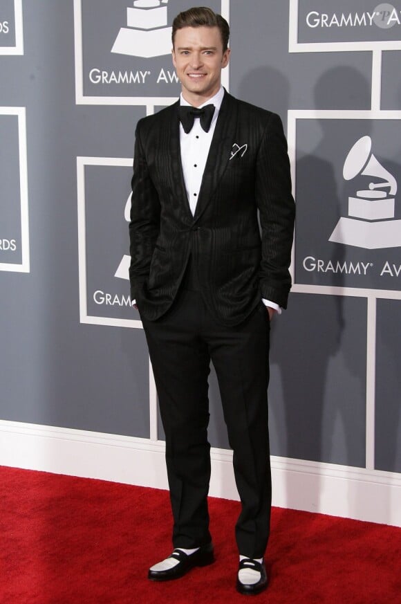 Justin Timberlake lors des Grammy Awards à Los Angeles, le 10 février 2013.