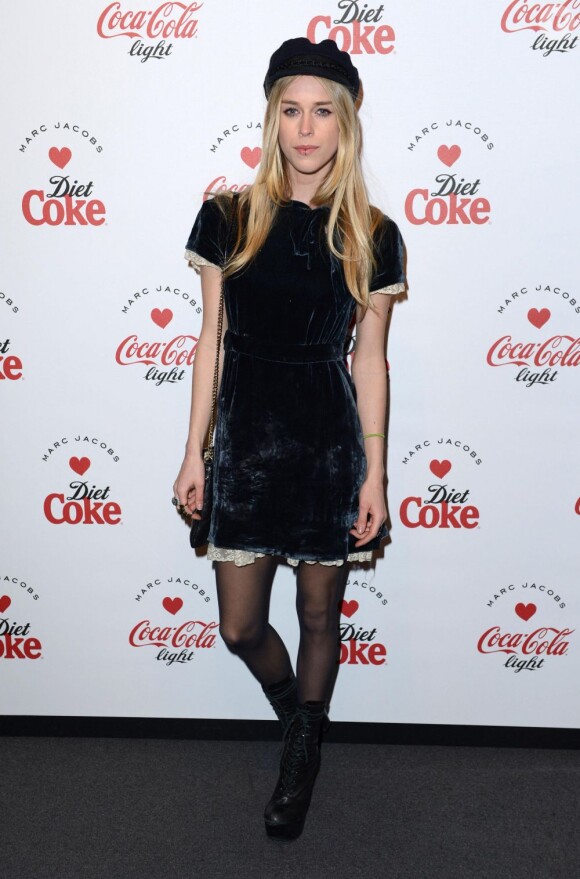 Mary Charteris à la grande soirée du lancement des bouteilles de Diet Coke imaginées par Marc Jacobs à Londres, le 11 mars 2013.