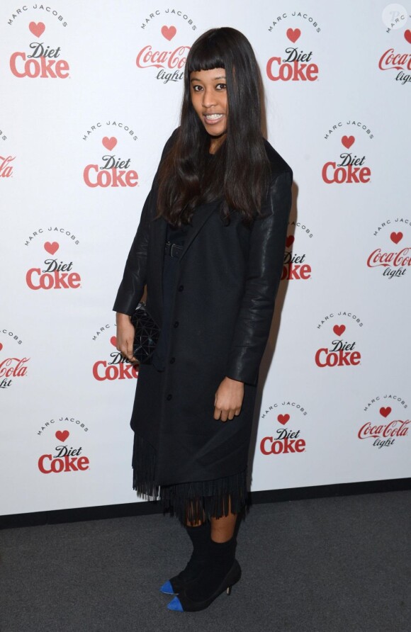 VV Brown à la grande soirée du lancement des bouteilles de Diet Coke imaginées par Marc Jacobs à Londres, le 11 mars 2013.