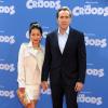 Alice Kim et Nicolas Cage lors de l'avant-première du film Les Croods le 10 mars 2013 à New York