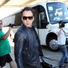 Nicolas Cage arrivant à l'aéroport de Los Angeles le 11 mars 2013