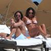 Tamara Ecclestone et son fiancé Jay Rutland profitent du soleil de Miami ce jeudi 14 mars 2013 en ne faisant rien.