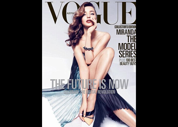 Miranda Kerr dans l'édition d'avril de Vogue Australie