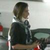 Miranda Kerr se fait discrète avec une minerve après son accident de voiture à Los Angeles. Mars 2013