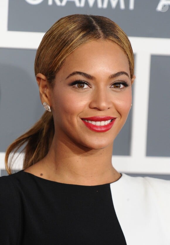 Beyoncé lors des Grammy Awards à Los Angeles, le 10 février 2013.