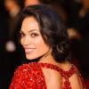 Une sublime et scintillante Rosario Dawson lors de la première mondiale de Trance, à l'Odeon West End, Londres, le 19 mars 2013.