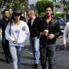 Adrien Brody et sa petite amie Lara Lieto à la sortie d'une boutique dans le quartier West Hollywood à Los Angeles, le 19 mars 2013.