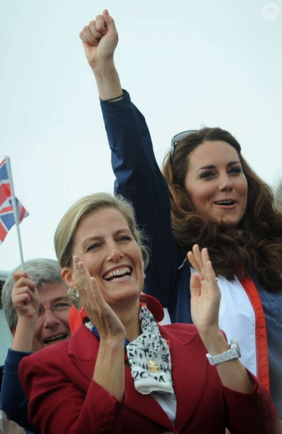 Sophie de Wessex et Kate Middleton lors des Jeux paralympiques, le 2 septembre 2012