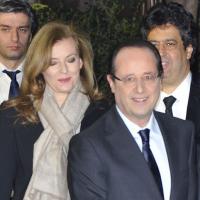 François Hollande avec Valérie Trierweiler et Anne Sinclair au dîner du Crif
