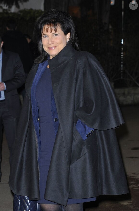 Anne Sinclair lors du 28eme dîner annuel du Crif au Pavillon d'Armenonville à Paris le 20 mars 2013.