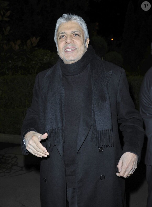 Enrico Macias lors du 28eme dîner annuel du Crif au Pavillon d'Armenonville à Paris le 20 mars 2013.