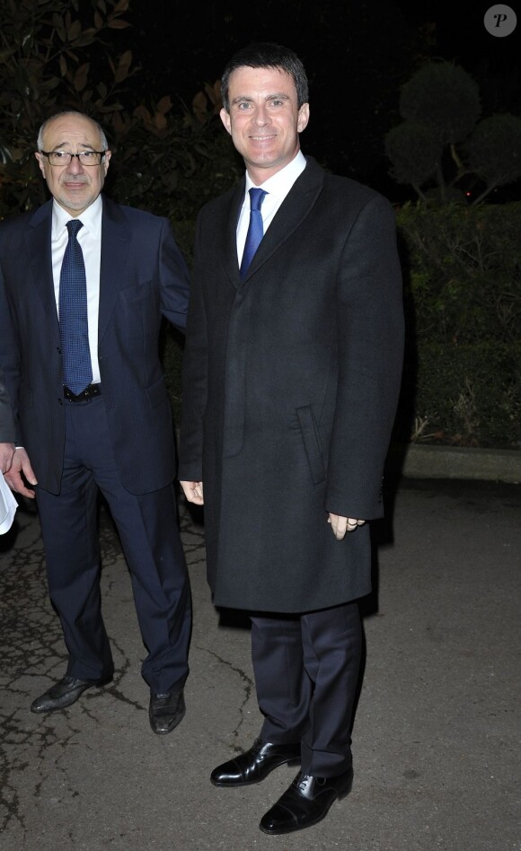 Manuel Valls lors du 28eme dîner annuel du Crif au Pavillon d'Armenonville à Paris le 20 mars 2013.