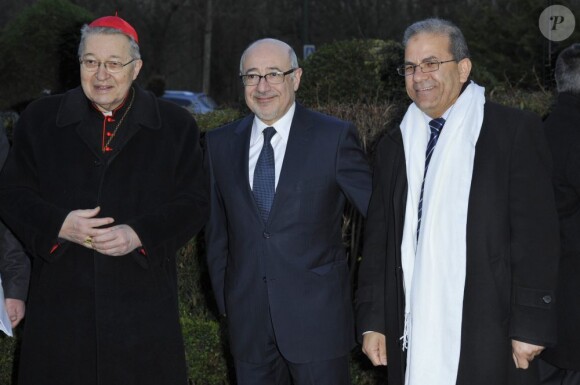 Le Cardinal Andre Vingt-Trois, archeveque de Paris lors du 28eme dîner annuel du Crif au Pavillon d'Armenonville à Paris le 20 mars 2013.