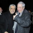 Enrico Macias et Jean-Paul Huchon lors du 28eme dîner annuel du Crif au Pavillon d'Armenonville à Paris le 20 mars 2013.