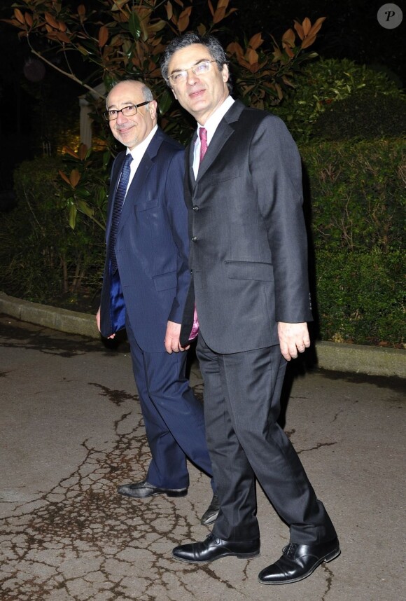Patrick Devedjian lors du 28eme dîner annuel du Crif au Pavillon d'Armenonville à Paris le 20 mars 2013.