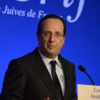 François Hollande lors du 28eme dîner annuel du Crif au Pavillon d'Armenonville à Paris le 20 mars 2013.