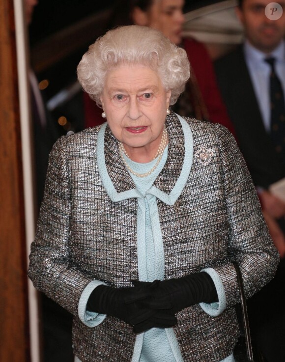 La reine Elizabeth II lors d'une réception à la Marlborough House à Londres. Le 11 mars 2013.