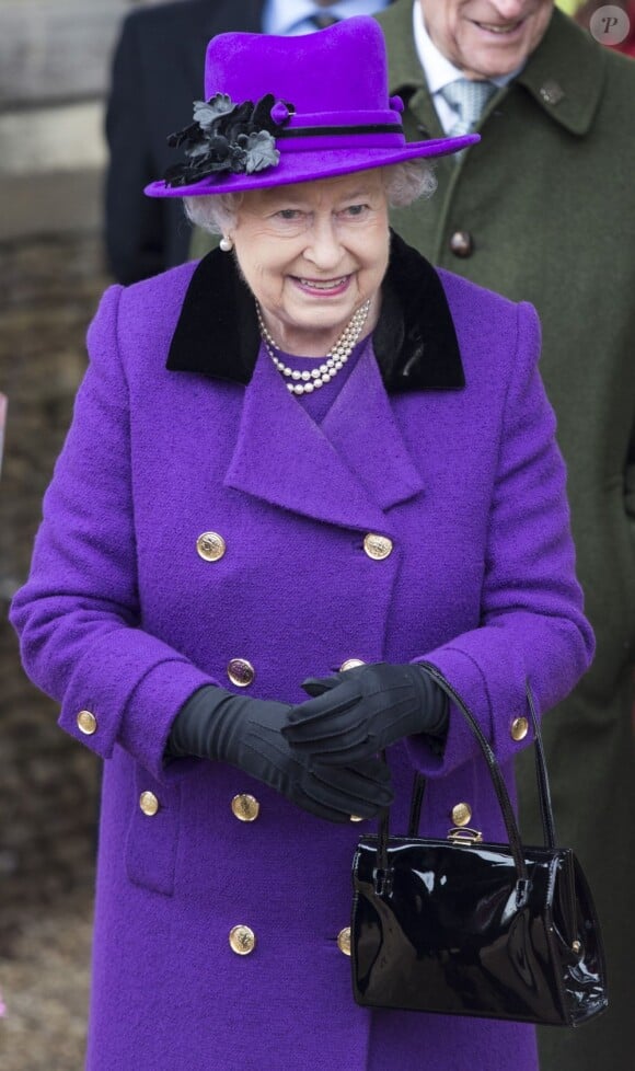 La Reine Elizabeth II lors d'une cérémonie religieuse dans le comté de Norfolk, le 3 février 2013.