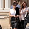 Kim Kardashian quitte le centre commercial Barney's New York à Beverly Hills. Le 21 mars 2013.
