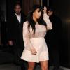Kim Kardashian quitte son hôtel et entame son marathon promo pour le film Temptation, en salles le 29 mars. New York, le 26 mars 2013.
