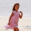 Olivier Martinez, Halle Berry, et sa fille Nahla, 5 ans, en vacances sur une plage d'Hawaï le 27 mars 2013.