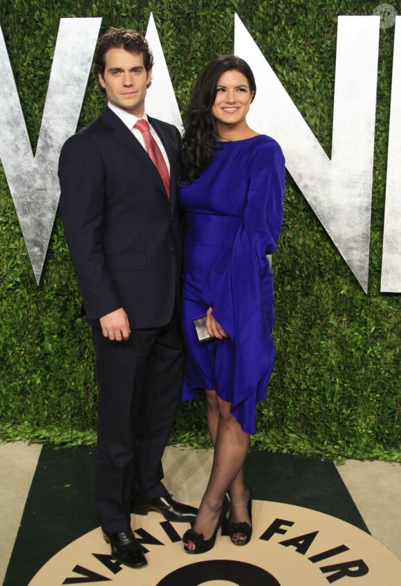 Henry Cavill et Gina Carano lors de la soirée Vanity Fair post Oscars à Los Angeles le 24 février 2013