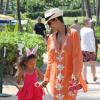 Halle Berry et sa fille Nahla sont parties à la chasse aux oeufs à Maui, lors de leur séjour sur l'île d'Hawaï pendant le week-end de Pâques. Le 31 mars 2013.