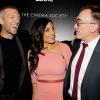 Vincent Cassel, Rosario Dawson et Danny Boyle pendant la première de Trance à New York, le 2 avril 2013.