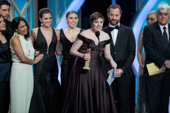 "Girls" triomphe aux Golden Globes, à Los Angeles le 13 janvier 2013. 