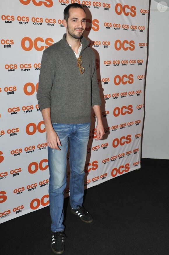 L'acteur Antoine Nembrini lors de l'avant-première de la saison 2 de Q.I. au Forum des Images aux Halles à Paris le 4 avril 2013.