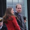 Kate Middleton, le prince William et le prince Charles inauguraient ensemble le 5 avril 2013 dans l'Ayrshire, en Ecosse, le centre Manoukian à Dumfries House.