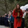Kate Middleton, le prince William et le prince Charles inauguraient ensemble le 5 avril 2013 dans l'Ayrshire, en Ecosse, le centre Manoukian à Dumfries House.