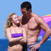 Hayden Panettiere et son fiancé : Bisous, câlins et jeux amoureux sur la plage