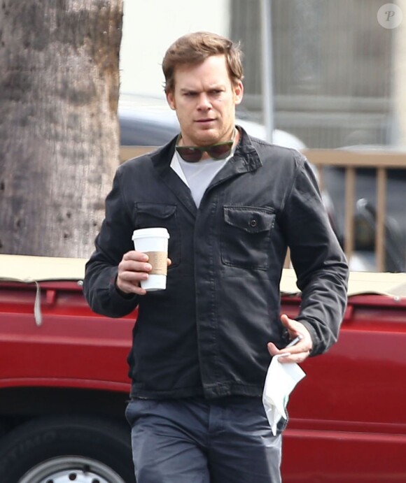 Exclusif - Michael C. Hall à Los Angeles, le 6 avril 2013.