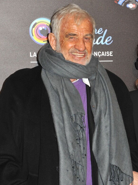 Jean-Paul Belmondo lors de la projection du film "Les Mariés de l'an II" le 1er décembre 2012 à la Cinémathèque française