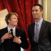 François Gabart, vainqueur du Vendée Globe 2012-2013 et son dauphin Armel Le Cleac'h le 8 avril 2013 au palais de l'Elysée