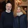 Francesco Bonami et Ginevra Elkann - Vernissage de l'exposition Rudolf Stingel au Palais Grassi à Venise, le 7 avril 2013.