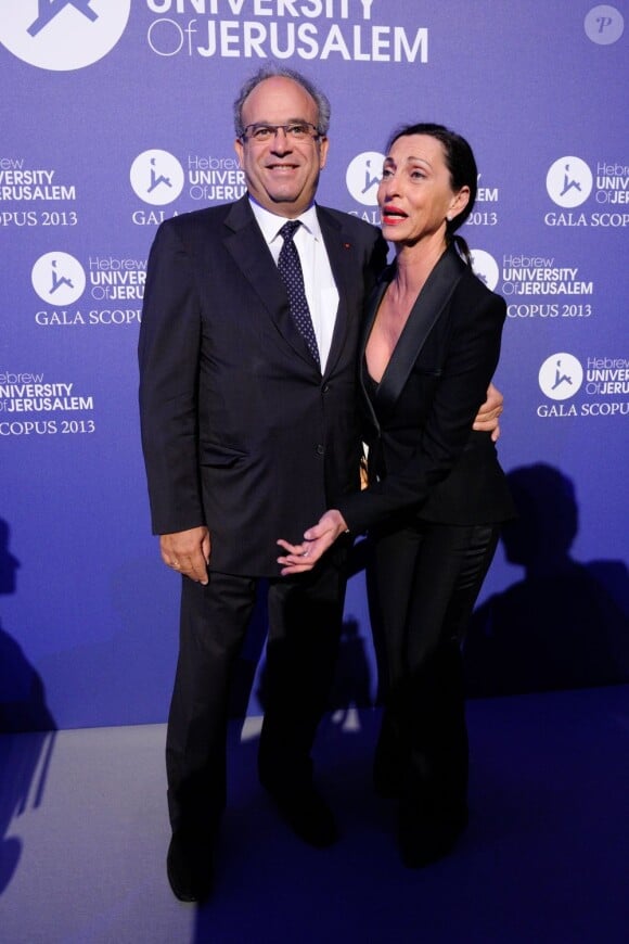 Le professeur et oncologue David Khayat et son épouse - Gala Scopus 2013 des Amis français de l'Université de Jérusalem, au Pavillon Cambon à Paris, le 10 avril 2013.