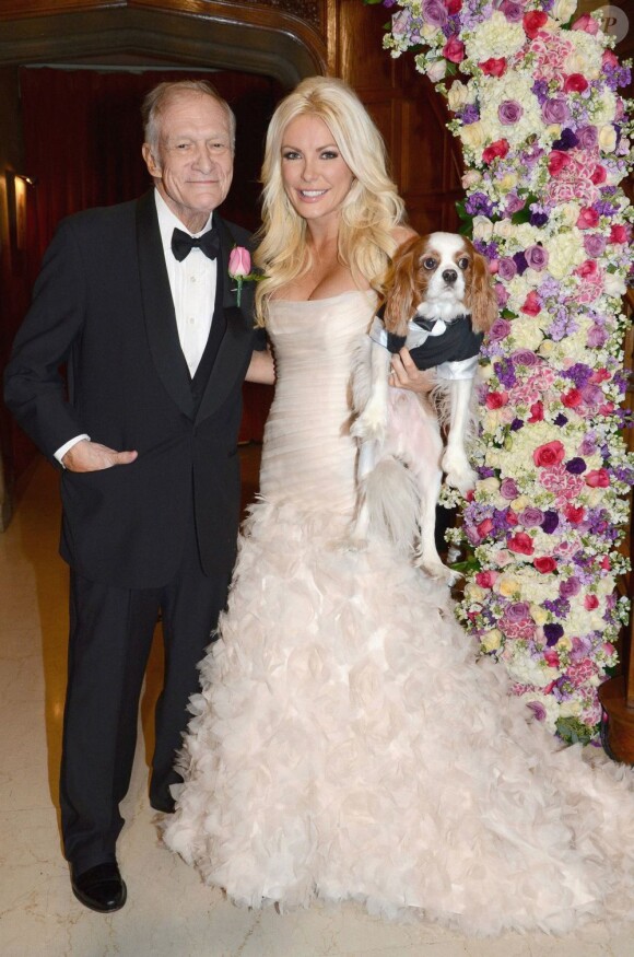 Le très beau mariage de Hugh Hefner et Crystal Harris (26 ans) à la célèbre Playboy Mansion à Los Angeles le 31 décembre 2012.