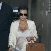 Kim Kardashian, de retour à Los Angeles après son apparition dans la boutique Kardashian Khaos à Las Vegas. Le 13 avril 2013.