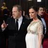Harvey Weinstein et Georgina Chapman, enceinte, lors de la 85e cérémonie des Oscars, le 24 février 2013.