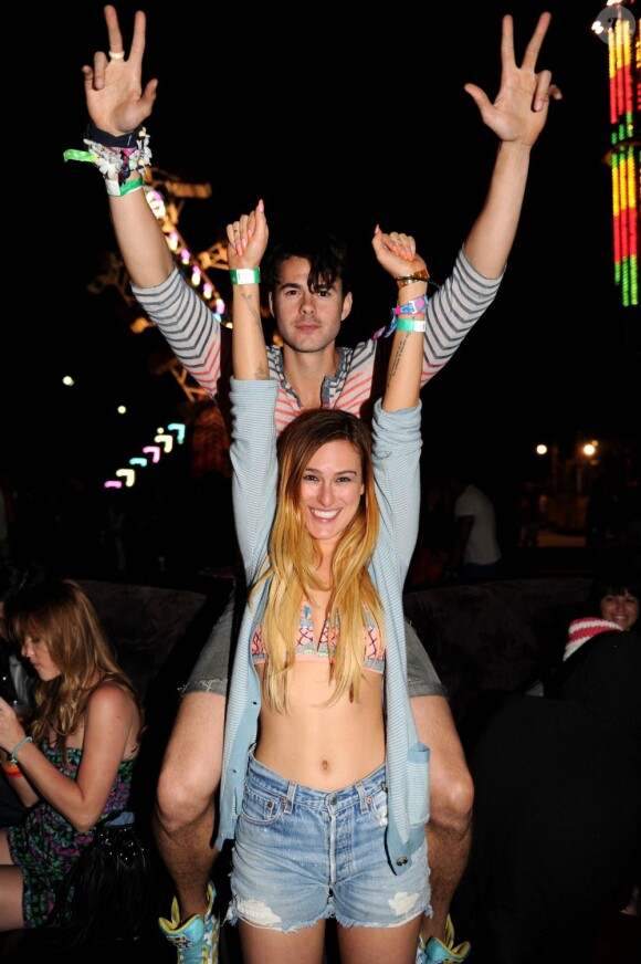 Rumer Willis et son petit ami Jayson Blair au Festival de musique de Coachella à Indio en Californie, le 13 avril 2013.