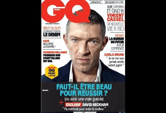 Le magazine GQ avec Vincent Cassel en couverture (mai 2013)